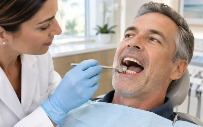 Signos de infección de implantes dentales: cuándo los síntomas pueden indicar periimplantitis.
